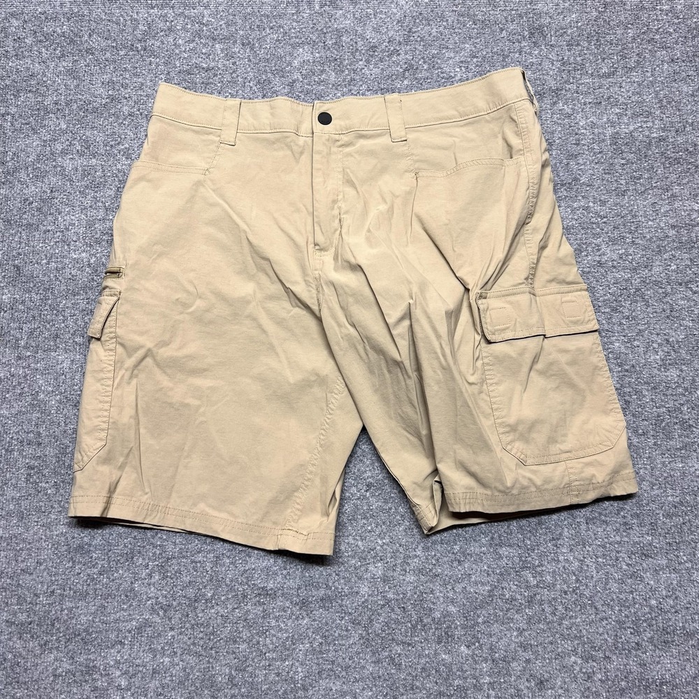 Orvis Cargo Shorts Mens 36 Beige Hiking Outdoor Utility Pockets Travel Casual